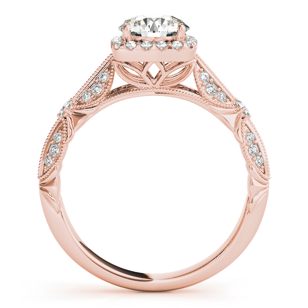 Beautiful Engagement Ring Made of 14 Carat Gold and Diamonds