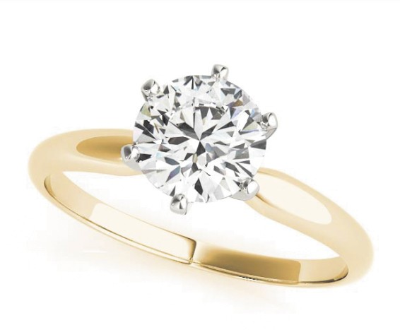 1 Carat Single Solitaire Engagement Ring For Women