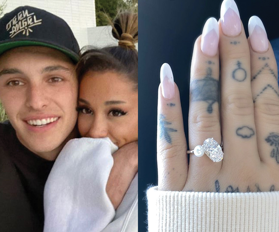 8 Stunning Celebrity Engagement Ring Trends: Ariana Grande's Pearl Ring to  Meghan Markle's Trilogy Design