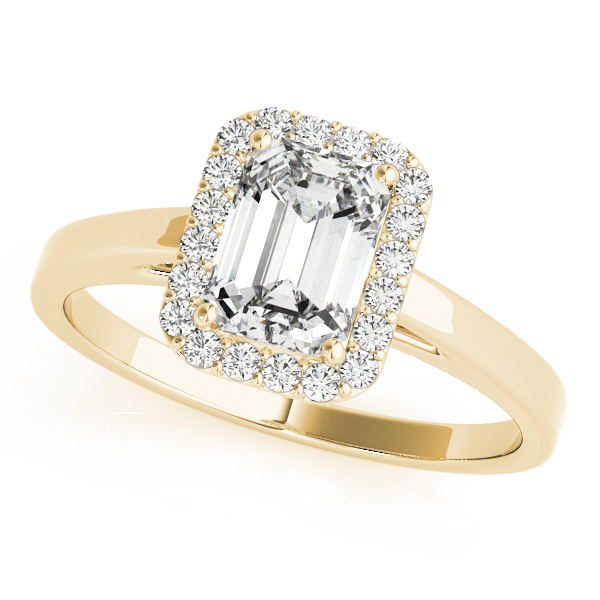 Emerald Halo Engagement Ring – Monty Adams Jewellery